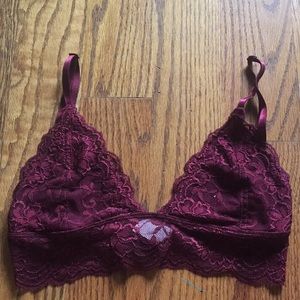 Maroon bralette